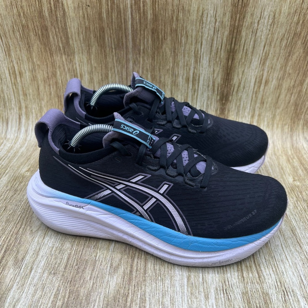 ASICS Gel-Nimbus 27 Women's Size 8 Black Running Shoes Cushioned 1012B753